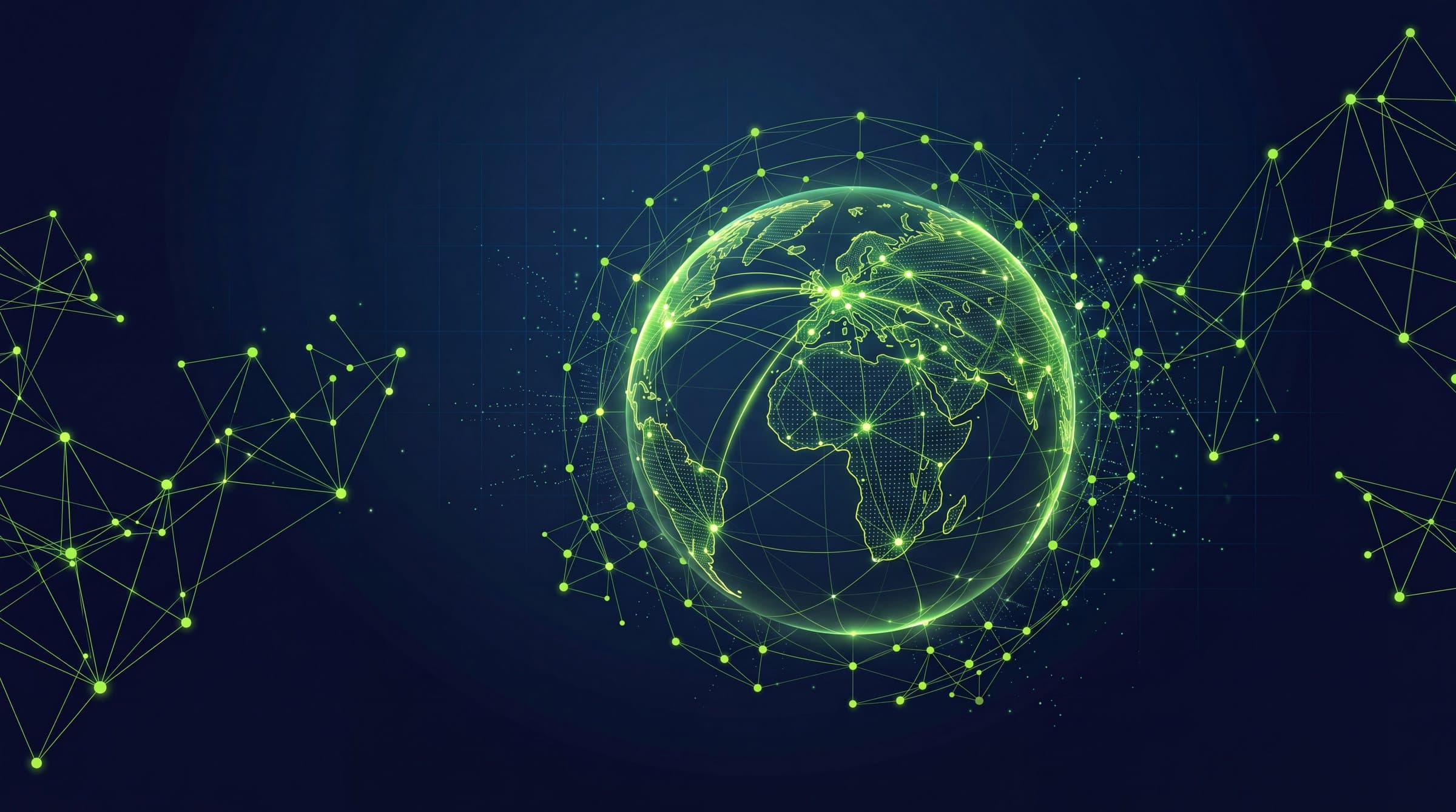 Vernetzter Globus als Sinnbild für das das.kraftwerk Partnernetzwerk